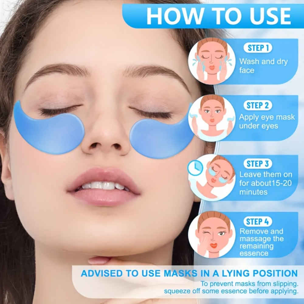 Retinol Collagen Eye Mask 60pcs 80g – Firming Under Eye Patches for Dark Circles, Puffiness, Sagging & Fine Lines, Deep Moisturizing Anti-Aging Eye Pads Gift for Women All Skin Types