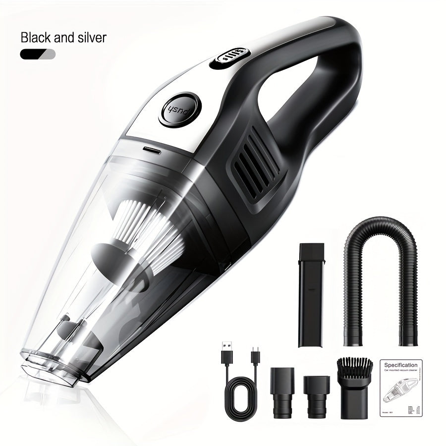 Car Vacuum Cleaner 5000pa Strong Suction, Powerful Handheld Wireless Vacuum Cleaner, USB Charging Long Working, Car Accessories For Men Women, Suitable For Cars, Homes, Offices, Pet Hair Cleaning