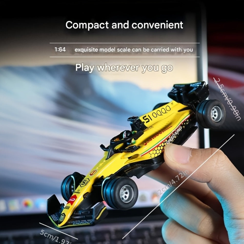 Mini RC Racing Car 1:64 Scale 2.4G Alloy Die-Cast 4WD Drift Toy Car with Lights & Adjustable Speed – Indoor Outdoor RC Car for Boys | Collection Gift Set | Best Birthday Christmas Party Toy