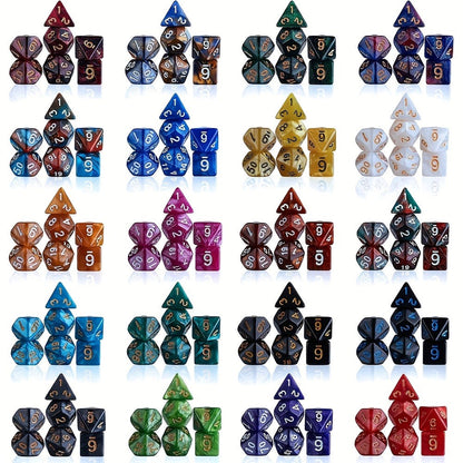 Mystery Box DnD Dice Set 72pcs Blind Box 9 Sets Random Polyhedral Dice with Pouches – D4 D6 D8 D10 D12 D20 Surprise Gift for D&D RPG Tabletop Gamers