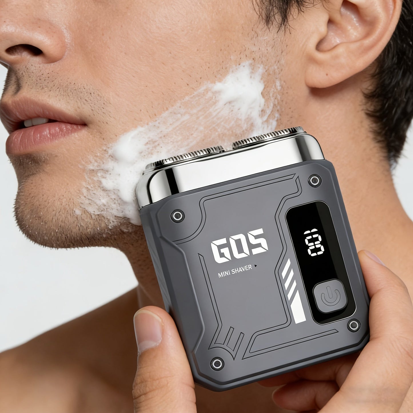 Portable Mini Electric Rotary Shaver for Men — USB Rechargeable Dual Head Cordless Razor, One-Button Operation, Long Battery Life, Pocket Size for Travel Home Gym, Gift for Him