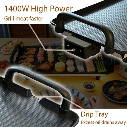 Electric Griddle with Non-Stick Coating - Large Submersible Cooking Surface, Make 15 Eggs at Once, Hassle-Free Cleanup, 2 Sizes Available - Perfect for Breakfast, Pancakes & Family Cooking