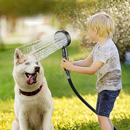 Portable Pet Shower Head with Temperature Display – 6000mAh Rechargeable Battery, 6 Spray Modes & 120-Min Runtime | Cordless Dog Bathing Sprayer for Home, Outdoor & Travel | Lightweight & Easy to Use