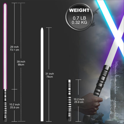 RGB Light Saber Toy with 16 Color Change & 3 Movie Sound Effects – Dark Phantom Lightsword for Kids & Beginners, Cool Night Party Saber, Birthday Gift for Boys Girls Friends