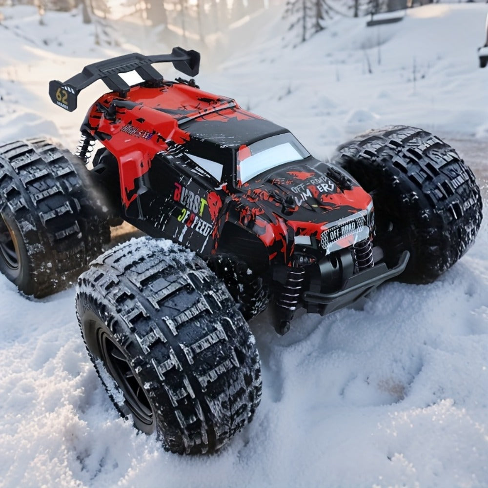RC Climbing Car for Kids 3+ Full Proportional Drift 4WD Off-Road – Large High Speed Tank Style Remote Control Truck Toy Indoor Outdoor Birthday Christmas Holiday Gift Boys Children Mixed Color