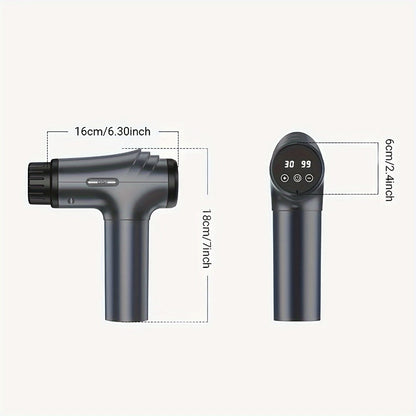 Massage Gun Deep Tissue - GVBER 6-Head Handheld Muscle Massager for Body Pain Relief, Relaxation & Recovery - Gift for Women Men