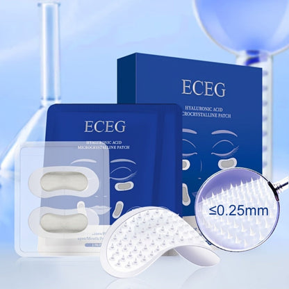 Anti-Aging Microneedle Eye Patches Hyaluronic Acid Dissolving Under Eye Mask for Dark Circles Wrinkles Puffiness Deep Hydrating Moisturizing Skin Care Treatment Set 3 Boxes