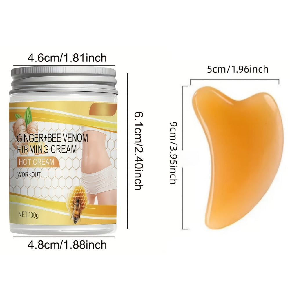 Body Firming & Tightening Cream 3-Piece Set with Bee Venom — Instant Lifting for Arms, Abdomen, Legs & Buttocks, Skin Sculpting Body Contouring Cream for Women