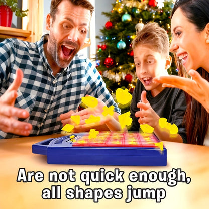 Shape Puzzle Pop-Up Board Game for Kids – Interactive Timer Matching Game with 3 Difficulty Levels, Hand-Eye Coordination STEM Toy, Educational Birthday Gift for Boys & Girls Ages 3+