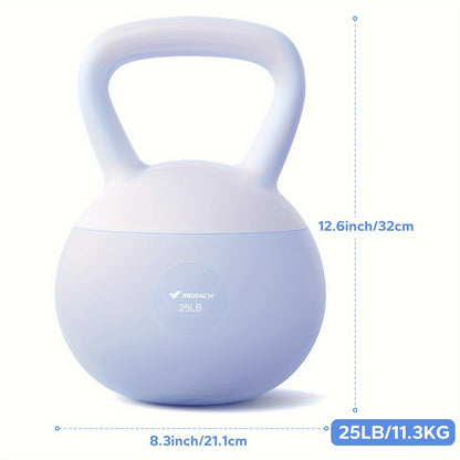 Soft Kettlebell Sand-Filled with Non-Slip Wide Grip Handle & Cushioned Base – Premium Mineral Sand Kettle Bell for Safe Strength Training, Home Gym & Fitness, Available in 15lbs & 25lbs