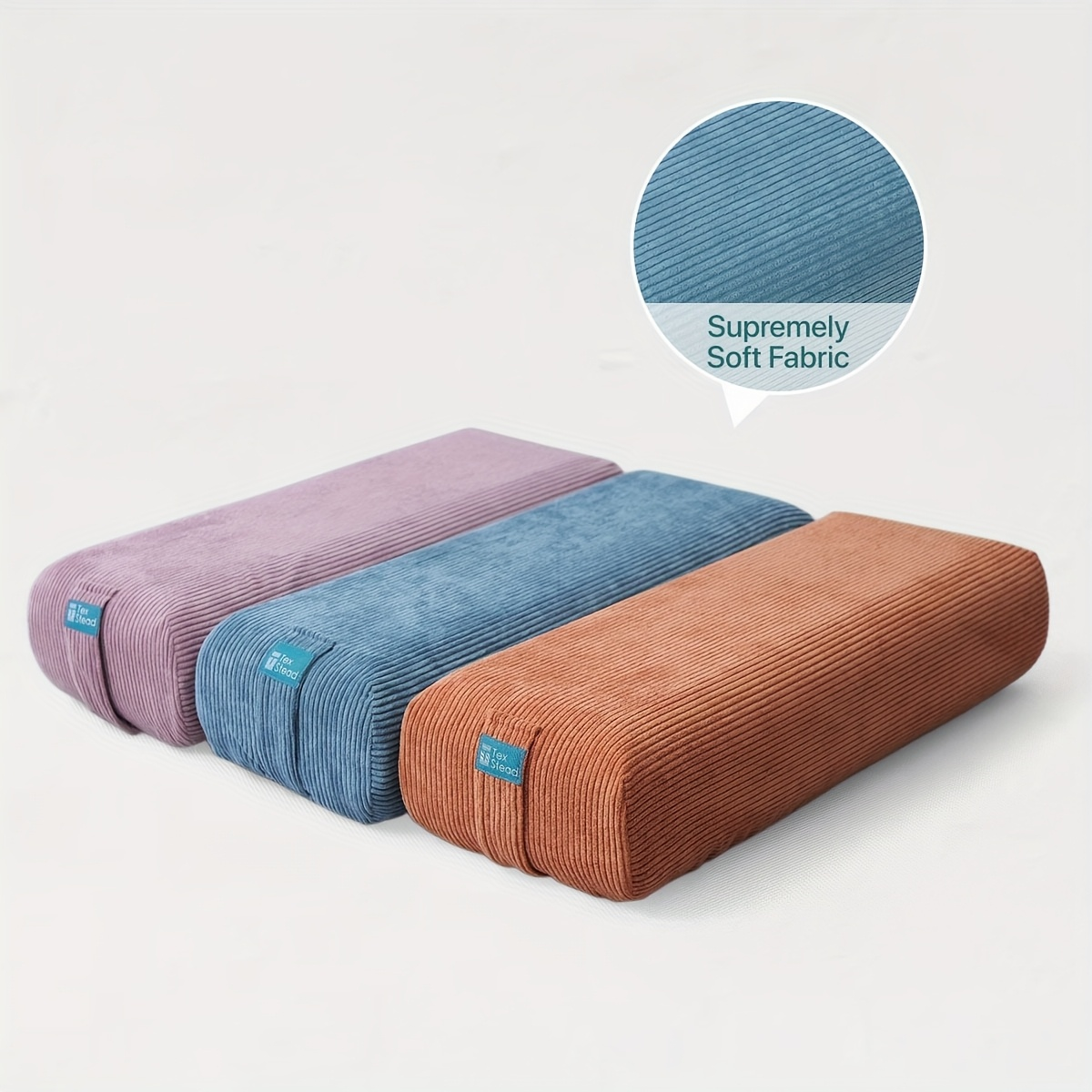 Yoga Bolster Pillow – Long Supportive Cushion for Restorative Yoga & Floor Sitting, Carry Handle & Machine Washable Cover for Meditation & Relaxation