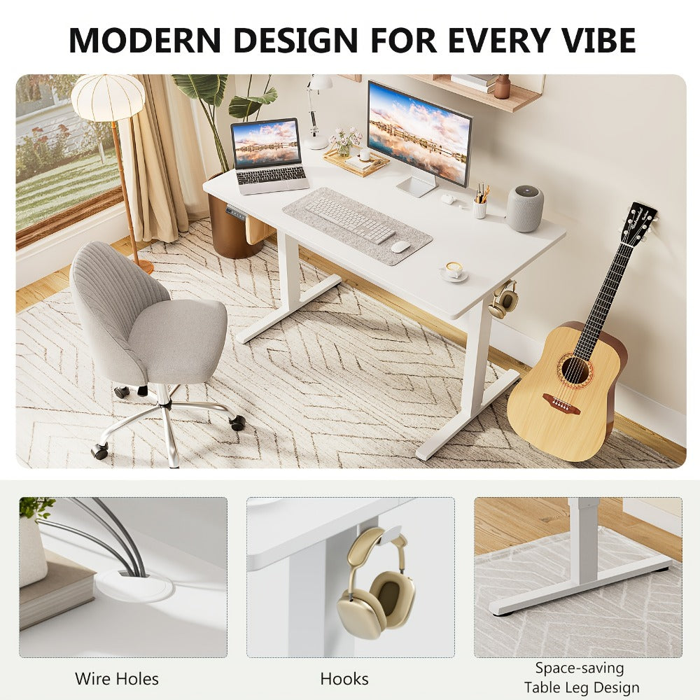 Electric Height-Adjustable Standing Desk with Adjustable Height for Home Office detail image - detail view 12