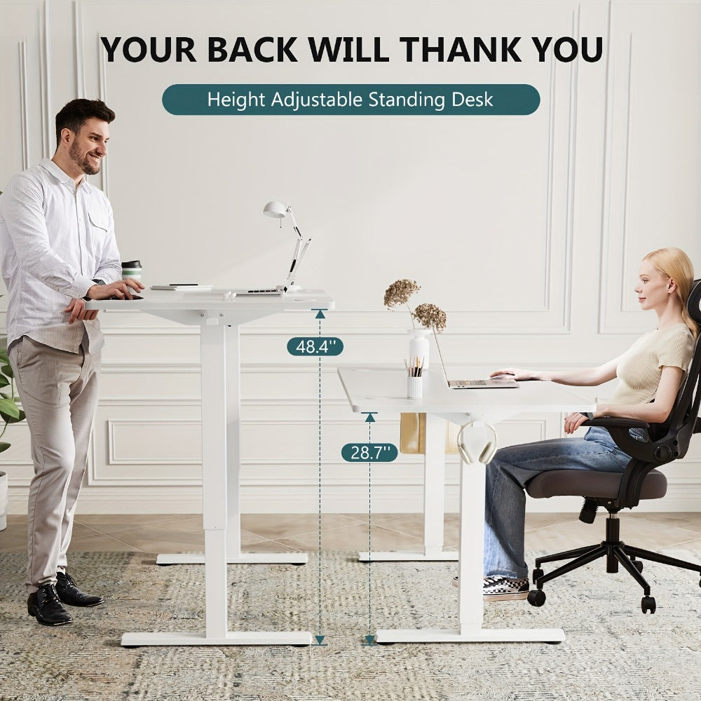 Electric Height-Adjustable Standing Desk with Adjustable Height for Home Office detail image - detail view 13