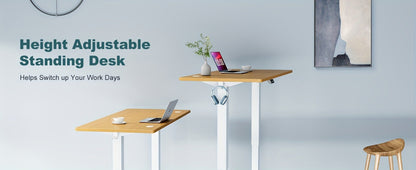 Electric Height-Adjustable Standing Desk with Adjustable Height for Home Office detail image - detail view 14