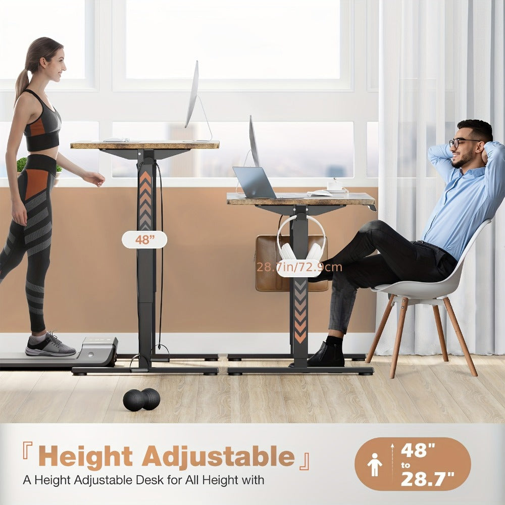 Electric Height-Adjustable Standing Desk with Adjustable Height for Home Office detail image