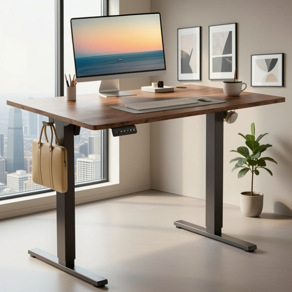 Electric Height-Adjustable Standing Desk with Adjustable Height for Home Office detail image - detail view 9