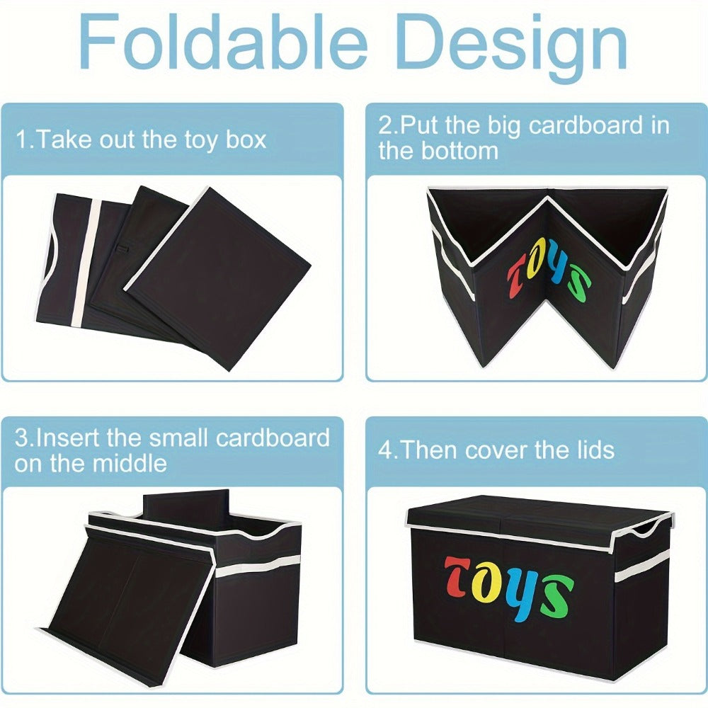 Extra-Large Kids Toy Storage Chest with Secure Lid for Organized Everyday Storage detail image - detail view 13