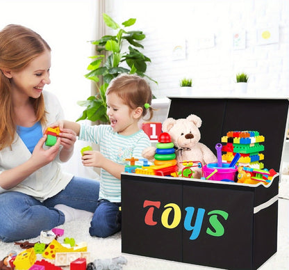 Extra-Large Kids Toy Storage Chest with Secure Lid for Organized Everyday Storage detail image - detail view 15