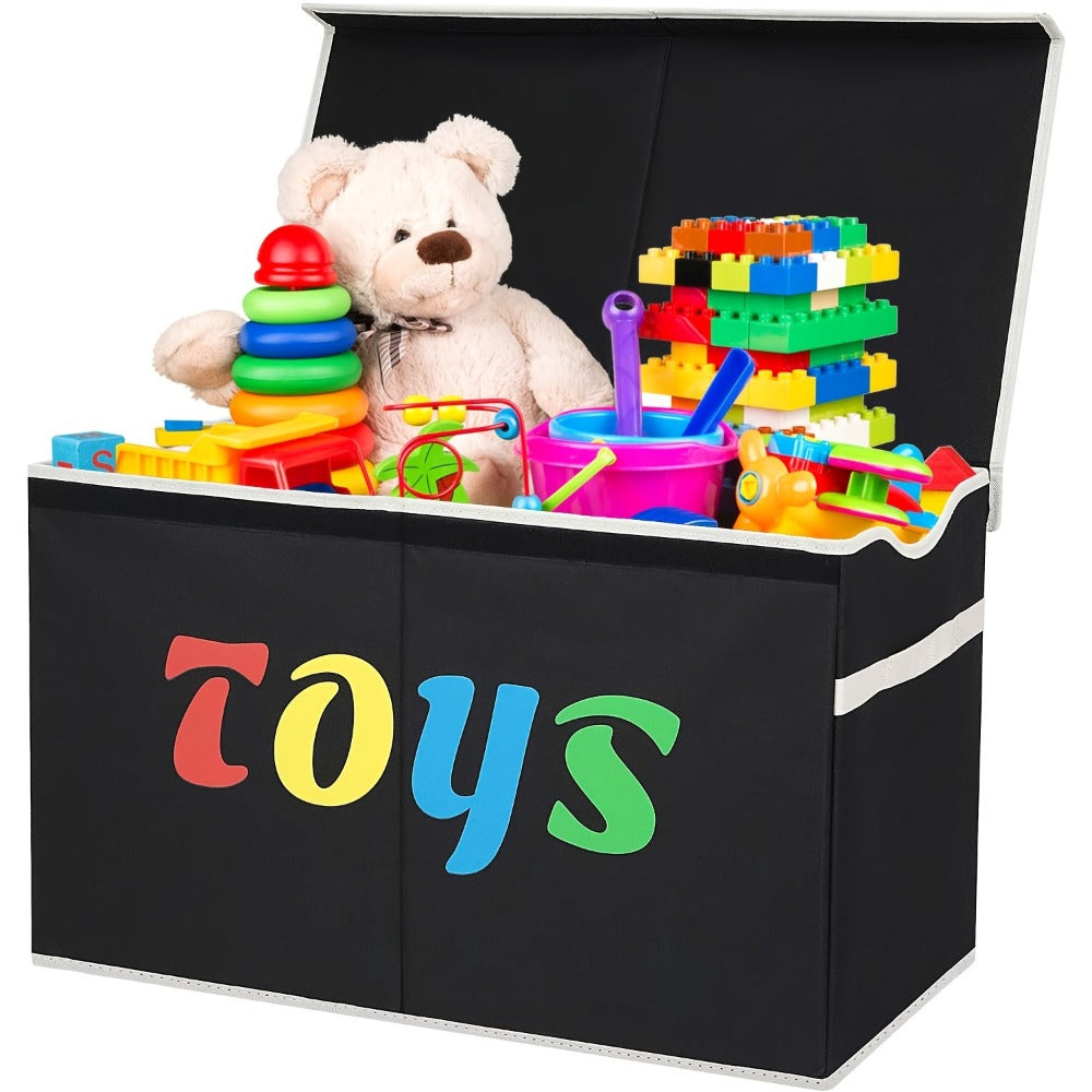 Extra-Large Kids Toy Storage Chest with Secure Lid for Organized Everyday Storage detail image - detail view 3