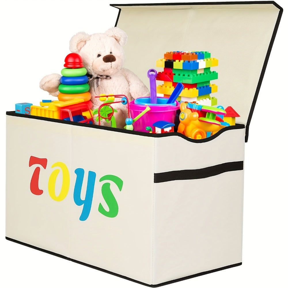Extra-Large Kids Toy Storage Chest with Secure Lid for Organized Everyday Storage detail image - detail view 5