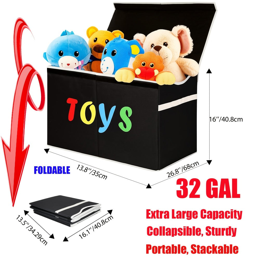 Extra-Large Kids Toy Storage Chest with Secure Lid, Large Toy Organizer Bin for Kids' Room detail image