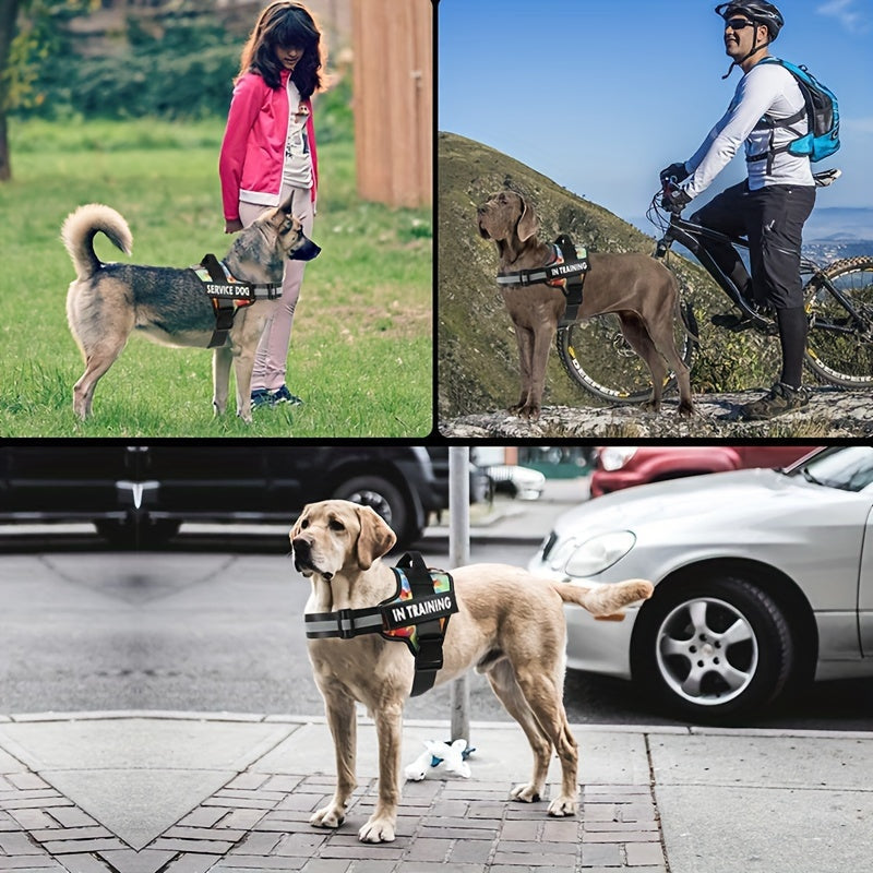 Emotional Support Dog Harness No-Pull Reflective Vest with Handle – Adjustable No-Choke ESA Pet Harness for Easy Walking & Training, XS to XXL, 11 Colors