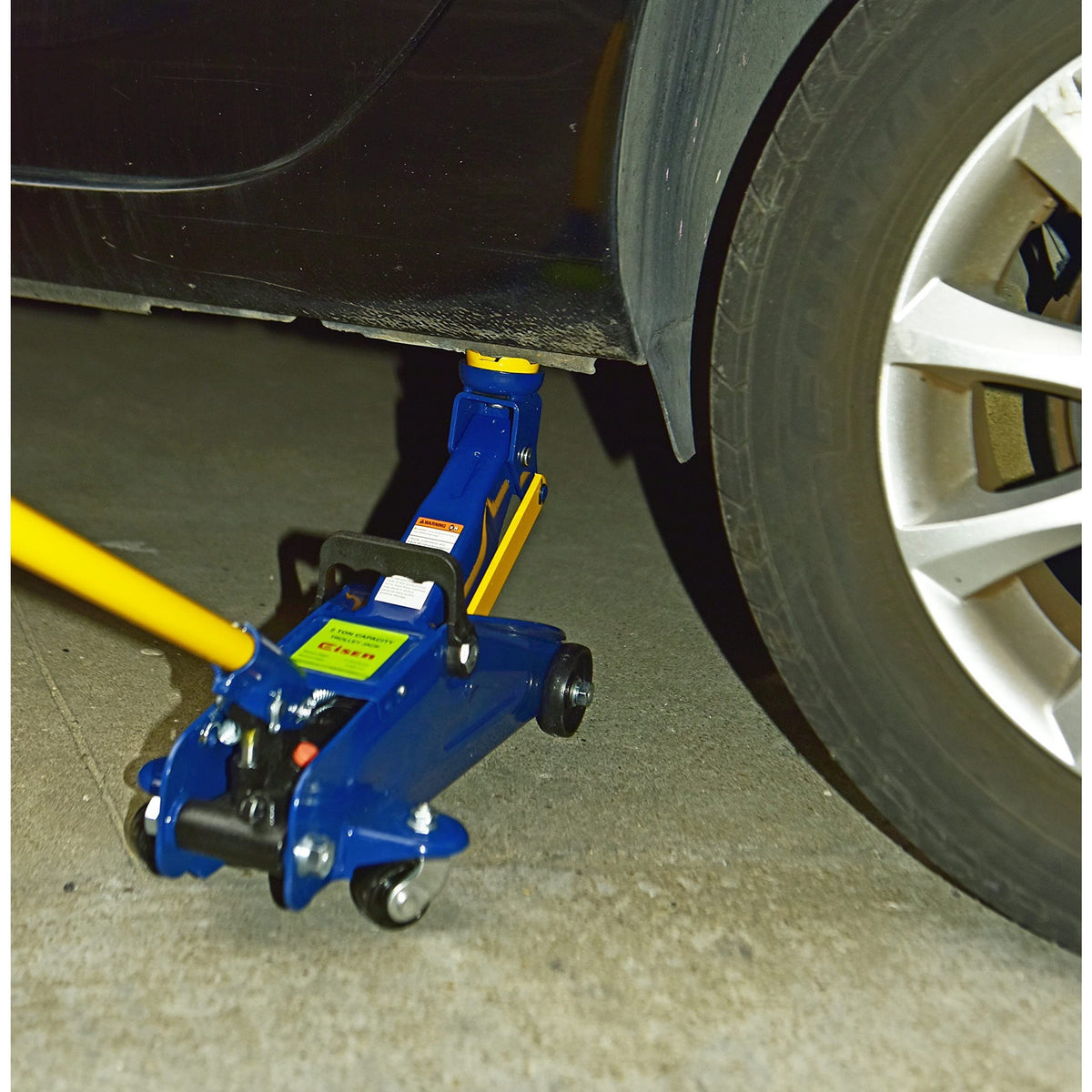 Aain 2 Ton Heavy Duty Floor Jack, Hydraulic Low Profile Trolley Service Floor Jack, Blue