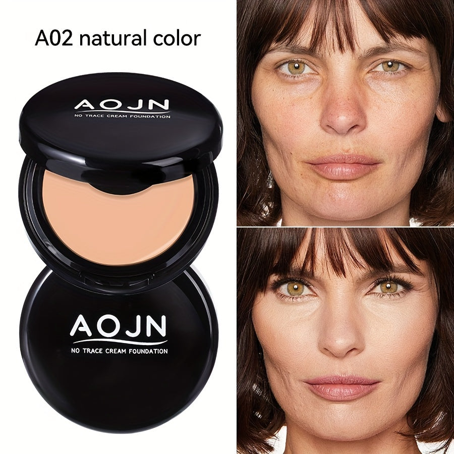 Oil Control Concealer Powder 24H Waterproof Matte Finish – Long-Lasting Natural Coverage 3 Shades All Skin Tones Buildable Face Powder for Women Light Natural Pink