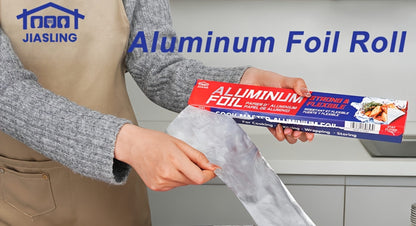 Heavy Duty Aluminum Foil Roll 12 Inch Wide 30 Sq Ft for Restaurant Food Packaging Grilling Cooking