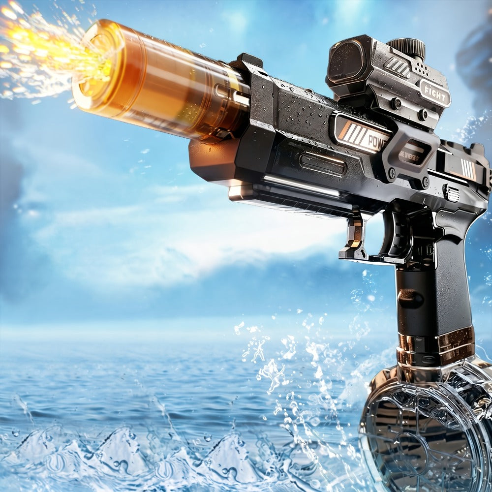 Kids Electric Water Gun with Sound Effects for Ages 3-6 – Automatic High Capacity Squirt Blaster Long Range, Toddler Summer Outdoor Pool Beach Backyard Party Toy, Birthday Gift for Boys Girls, 2-Pack Option