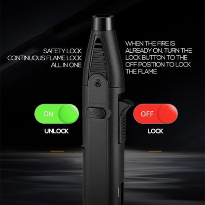 Torch Lighter Set Windproof Jet Flame with Safety Lock & Adjustable Flame - 10/15pcs Long Igniter for Candles, Grill, BBQ & Fireworks | Gift Box | 5 Colors