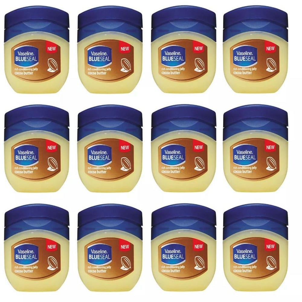 Cocoa Butter Moisturizing Jelly 50ml 12-Pack - Deep Hydration, Nourishing Body & Skin Care for Dry Skin | Bulk Value Set | Men & Women