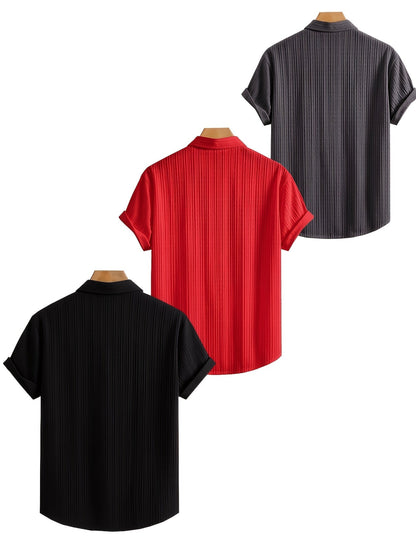 Men's Striped Casual Shirt - Regular Fit