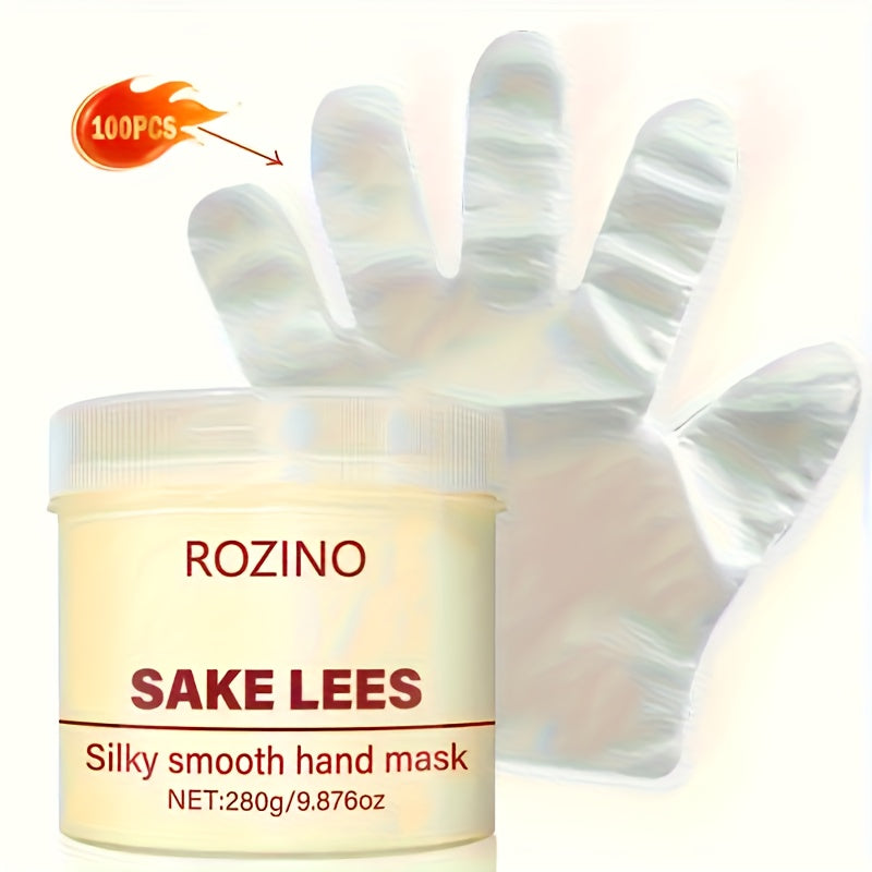 Hand Mask Cream 280g Moisturizing Brightening with Licorice & Distillers Grains – Deep Hydration for Dry Rough Peeling Hands, Hypoallergenic Anti-Aging Skin Care Treatment for Women