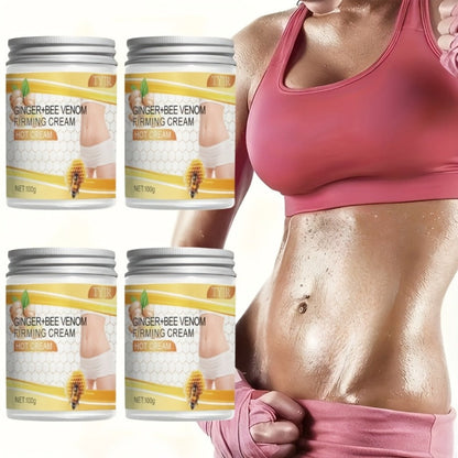 Body Firming Cream 4 Pack with Glycerin and Vitamin E 100g Each - Moisturizing Toning Lotion for Abdomen Arms Legs Back Waist Skin Tightening All Skin Types Daily Care