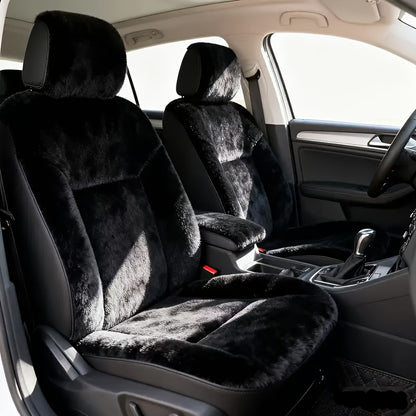 5-Seat Luxury Plush Universal Seat Covers, Full-Wrap Design, No Edge Sliding, Warmer And More Comfortable for All Winter, Suitable for All Car Models, Easy to Install, Ready to Use, Full Coverage Seat Covers, Seamless Coverage, Soft Fabric