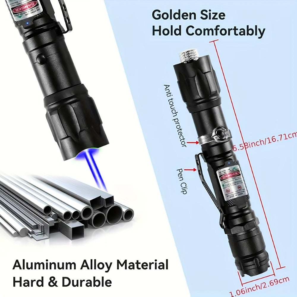 Tactical Laser Pointer with Battery & Charger, Red Green Purple