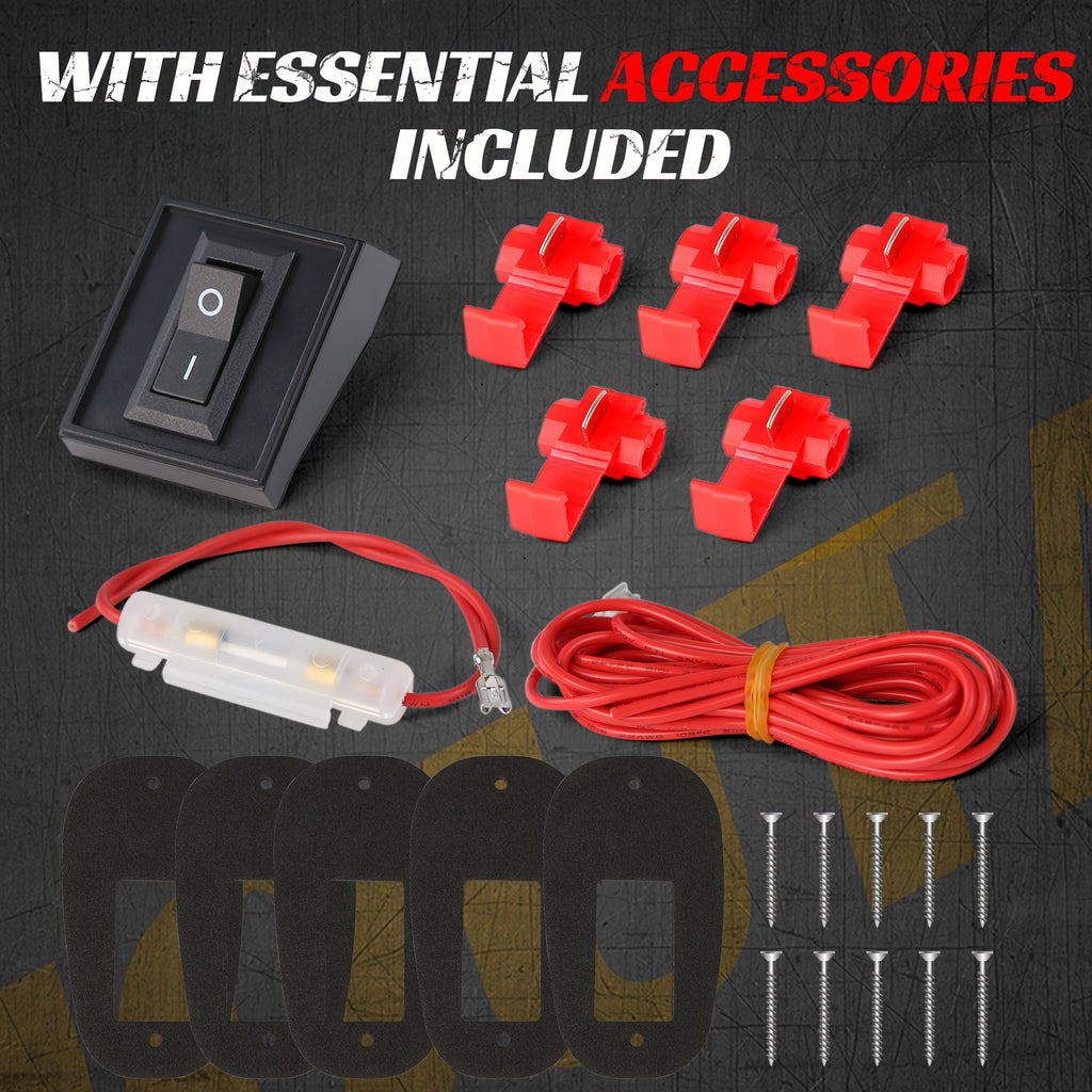 5pcs/Set 16/24 LED Roof Marker Light Bulbs, 12V Super Bright, Sturdy Construction, Easy Wiring Harness Replacement, Fits 2003-2018 1500 2500 3500 4500 5500 Pickup Trucks, Without Battery