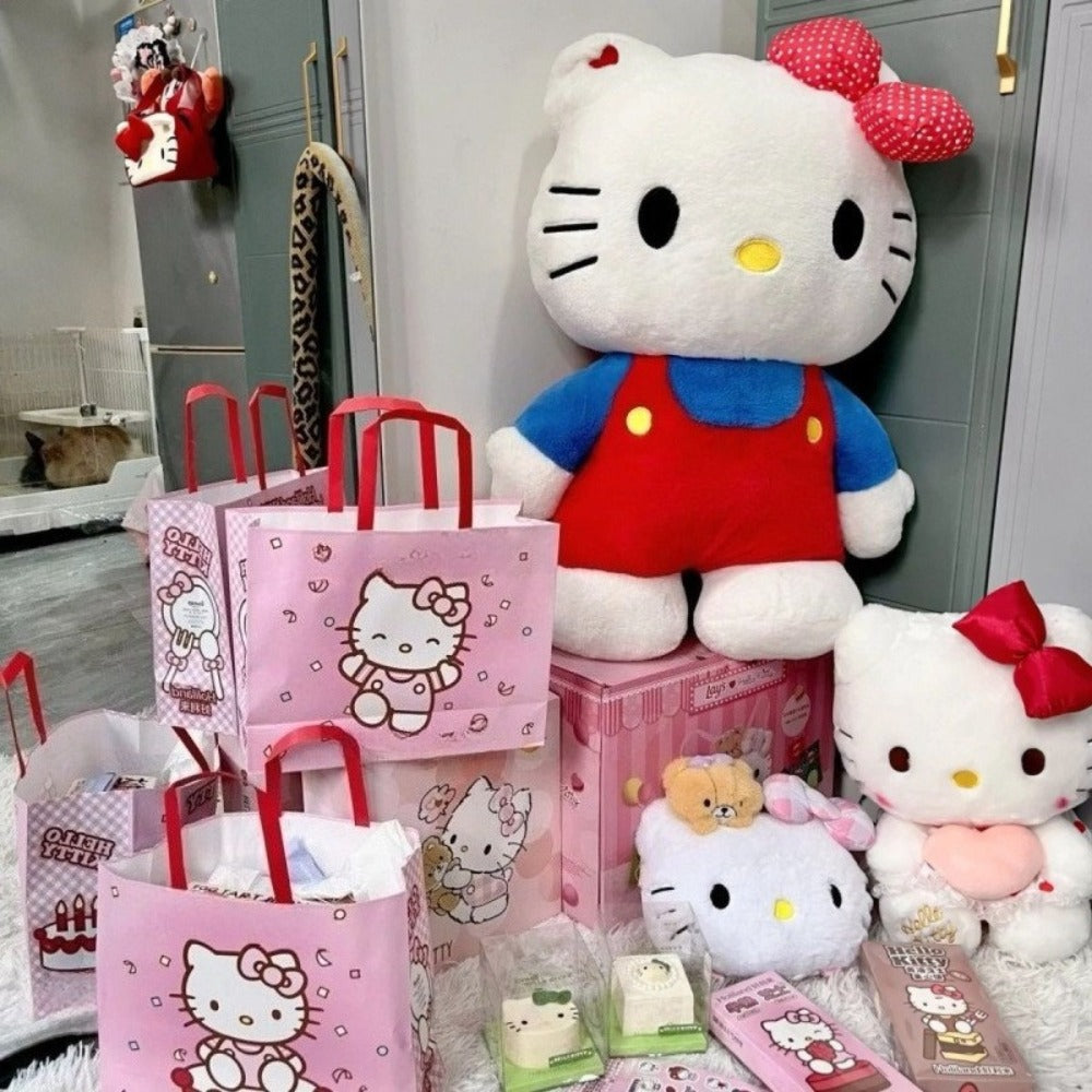 Hello Kitty Large Plush Doll 16 Inch 40cm Sanrio Kawaii Stuffed Animal Oversized Pillow Soft Toy Collectible Birthday Christmas Gift for Girls Teens
