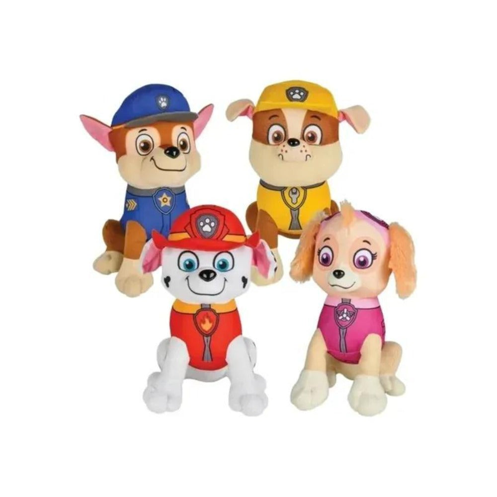 PAW Patrol Stuffed Animal Set of 4 Marshall Chase Rubble Skye 8 Inch – Soft Plush Figure Bundle Complete Character Gift for Toddlers Kids PAW Patrol Fans Birthday Christmas Ages 3+