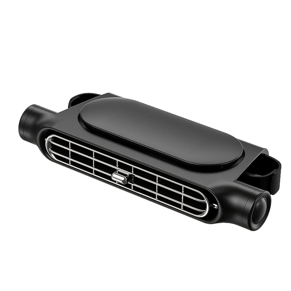 Bladeless Car USB Fan - 3-Speed Silent Cooling, Fits All Vehicles, Car Seat Fan with USB Charging Cable, Black & White Available