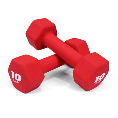 Neoprene Dumbbells Pair with Non-Slip Hex Shape – Color-Coded Hand Weights for Women & Men, Strength Training, Home Gym & Aerobics – 2LB to 15LB Available in Yellow, Green, Red, Blue & Gray