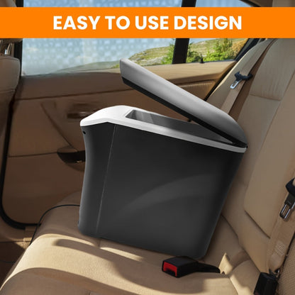 Car Mini Fridge, 3 Gallon 12V/24V DC Portable Car Refrigerator Cooler – Cools to -7°C, Fits 12x330ml Cans, Low Noise & Shockproof Design for Road Trip, RV, Camping and Outdoor Adventures