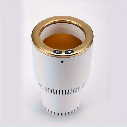 Car Cup Warmer & Cooler 2-in-1 – 12V Electric Heated & Cooled Beverage Holder for Car, Heats to 140°F Cools to 21°F, Smart Auto Mug Warmer for Commuters, Travelers & Road Trips