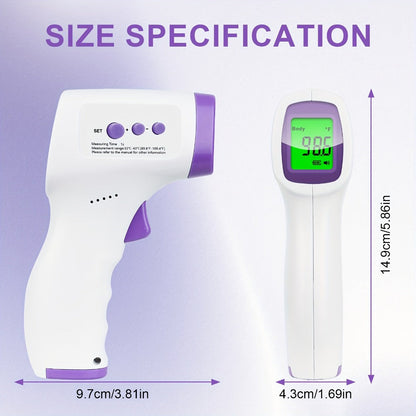 Non-Contact Forehead Thermometer Digital Infrared – 1-Second Instant Reading, Fever Alarm, 3-in-1 Forehead & Object Mode, FSA HSA Eligible, Silent & Memory Mode, 3 Backlights