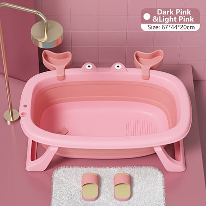 Collapsible Pet Bath Tub – Portable Foldable Crab-Shaped Bathing Tub for Cats & Small Dogs Up to 20 lbs | Space-Saving, Durable & Easy to Clean | Indoor & Outdoor Pet Bathing Solution, 3 Color Options