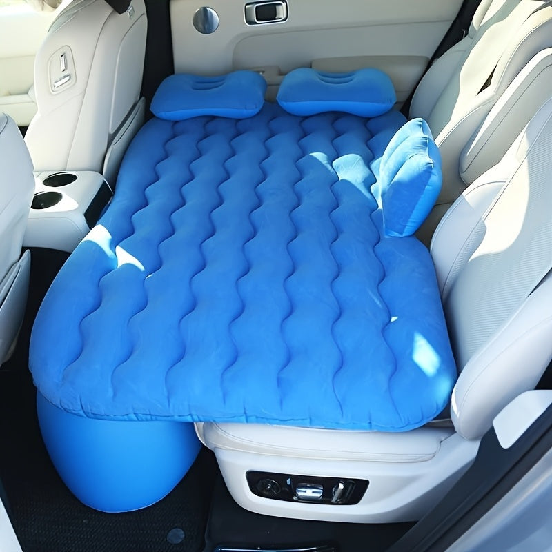 SUV Air Mattress Inflatable Car Bed Portable Camping Mattress Universal Flocked Blow Up Bed for SUV Trunk Back Seat with Storage Bag Repair Kit for Car Camping Travel Road Trip Multiple Colors