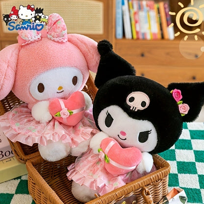 Kawaii Sanrio Plush Toy 12 Inch – Hello Kitty Kuromi My Melody Stuffed Animal Doll for Girls Kids Teens, Soft Huggable Kawaii Character Gift Birthday Christmas Valentine