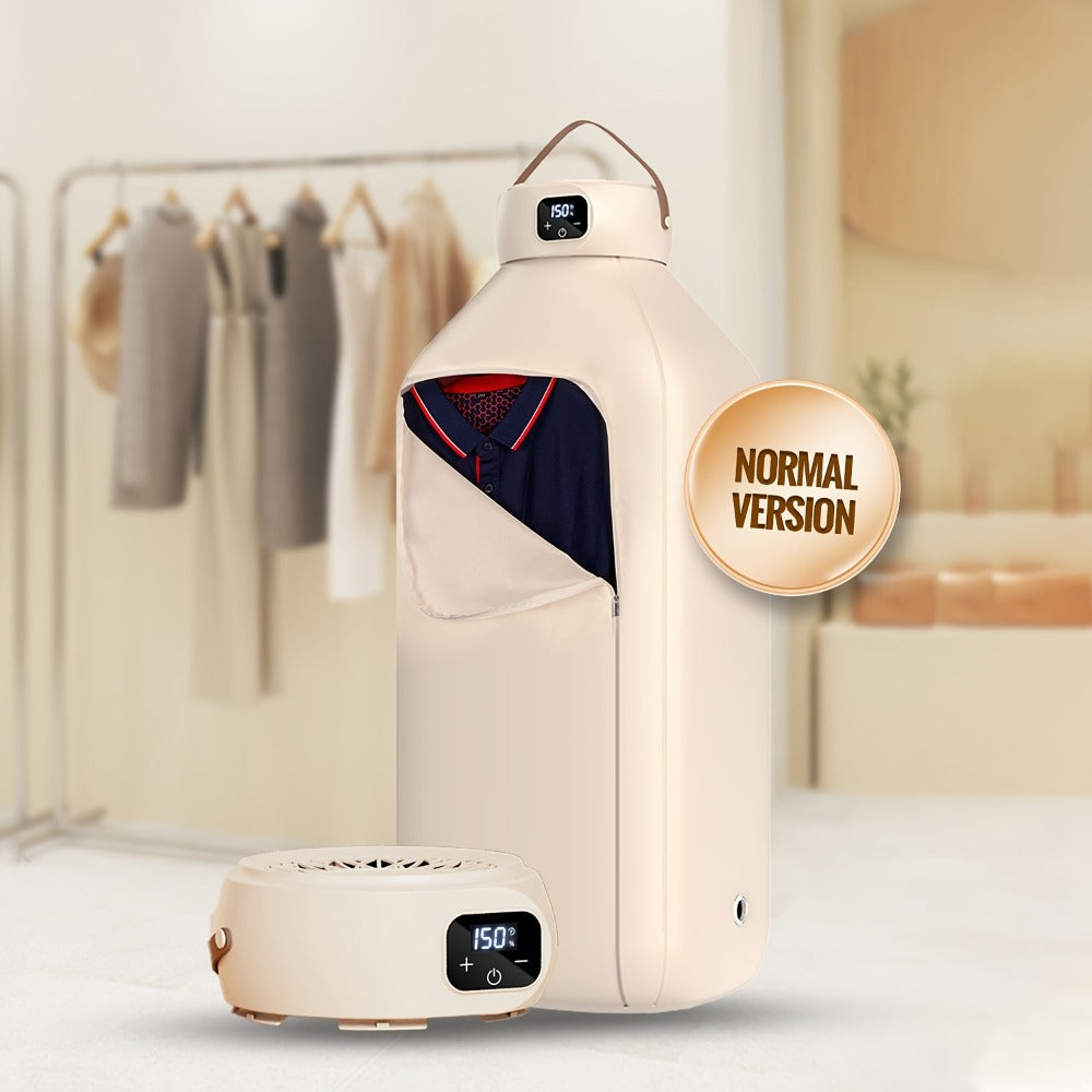 Portable Electric Clothes Dryer 600W Dual Mode Warm Hot Air Timer 1H 2H 8H Compact Mini Dryer Machine with Dryer Bag for Apartments Dorms RVs Travel Small Spaces