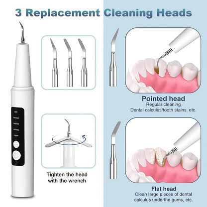 Electric Toothbrush Kit with LED Light & 5-Mode Adjustment – 3 Brush Head Accessories, Deep Cleaning Oral Care Set for Home Use, Great Gift for Mother's Day, Father's Day & Birthdays